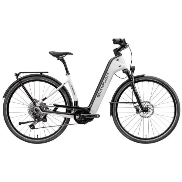 Simplon Chenoa CX Carbon Uni Enviolo | Inclusief opties Pearlwhite Black Glossy