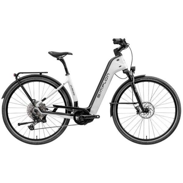 Simplon Chenoa CX Carbon Uni Enviolo | Inclusief opties Pearlwhite Glossy/Black Glossy